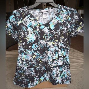 ScrubStar tie dye scrub top